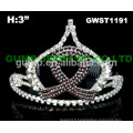 Vente en gros Crystal Rhinestones Pageant Ribbon Crowns Tiaras